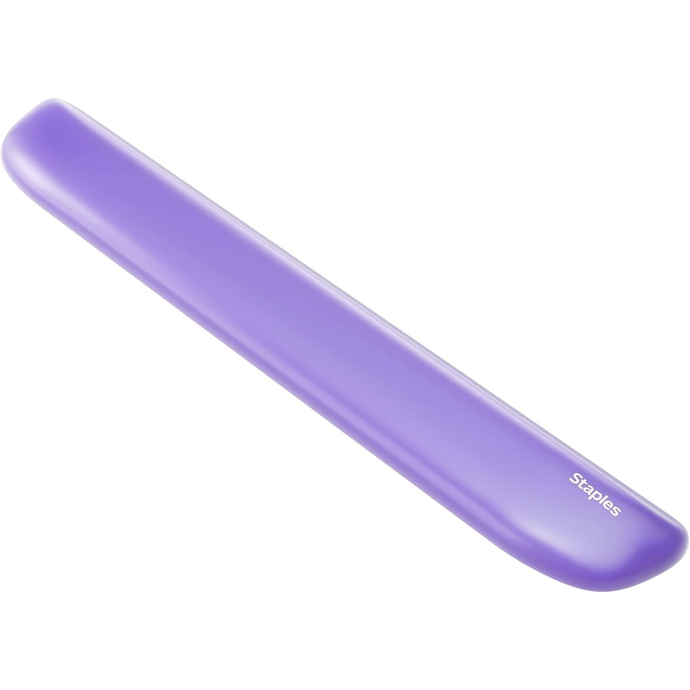 image:imageSTAPLES Gel Keyboard Wrist Rest Ergonomic NonSlip Wrist Support Cushion for Comfortable Typing Durable GelFilled Design Blue CrystalPurple