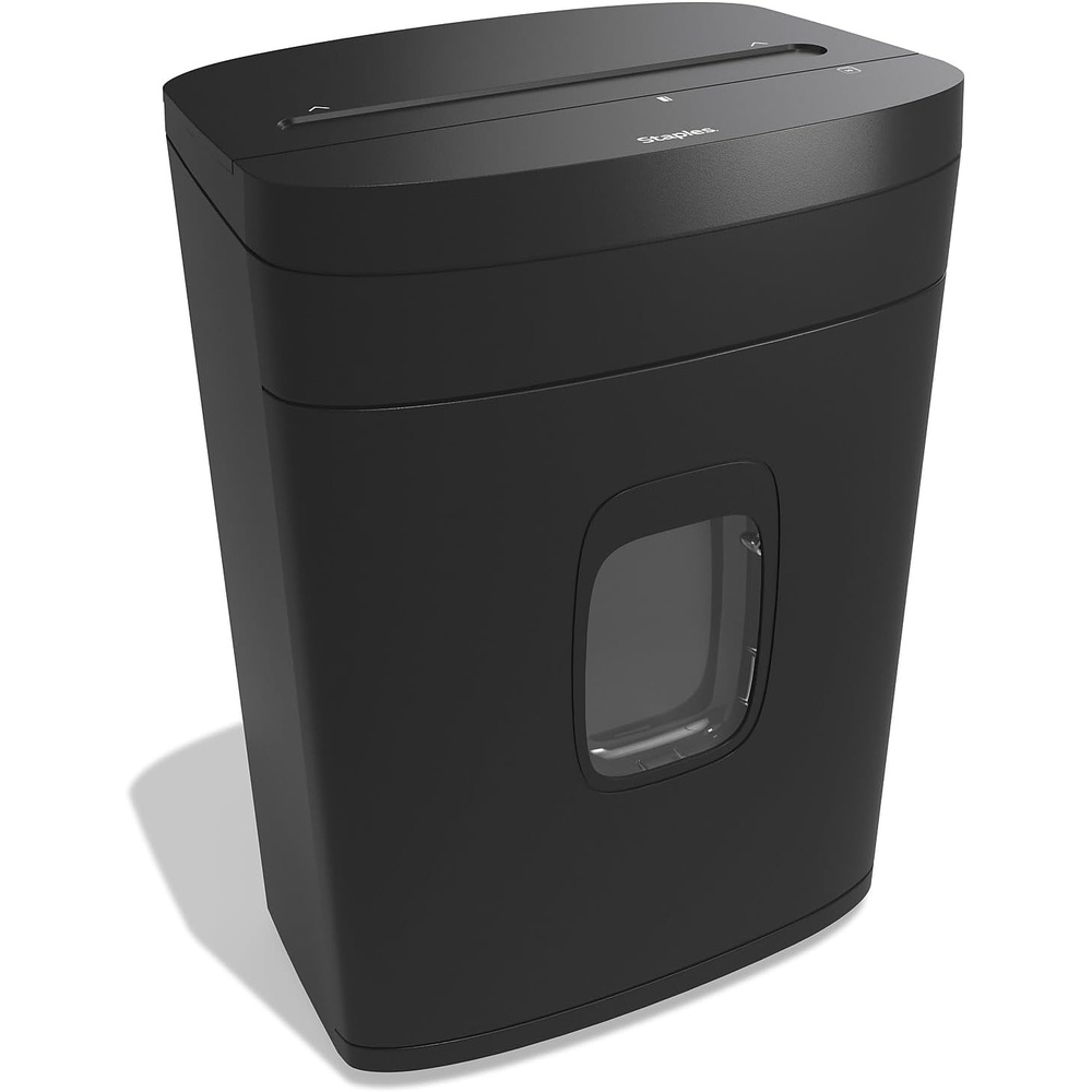 image:imageStaples 12Sheet MicroCut Paper Shredder HighSecurity Shreds Credit Cards for Home amp Office AntiJam Black10 Sheet
