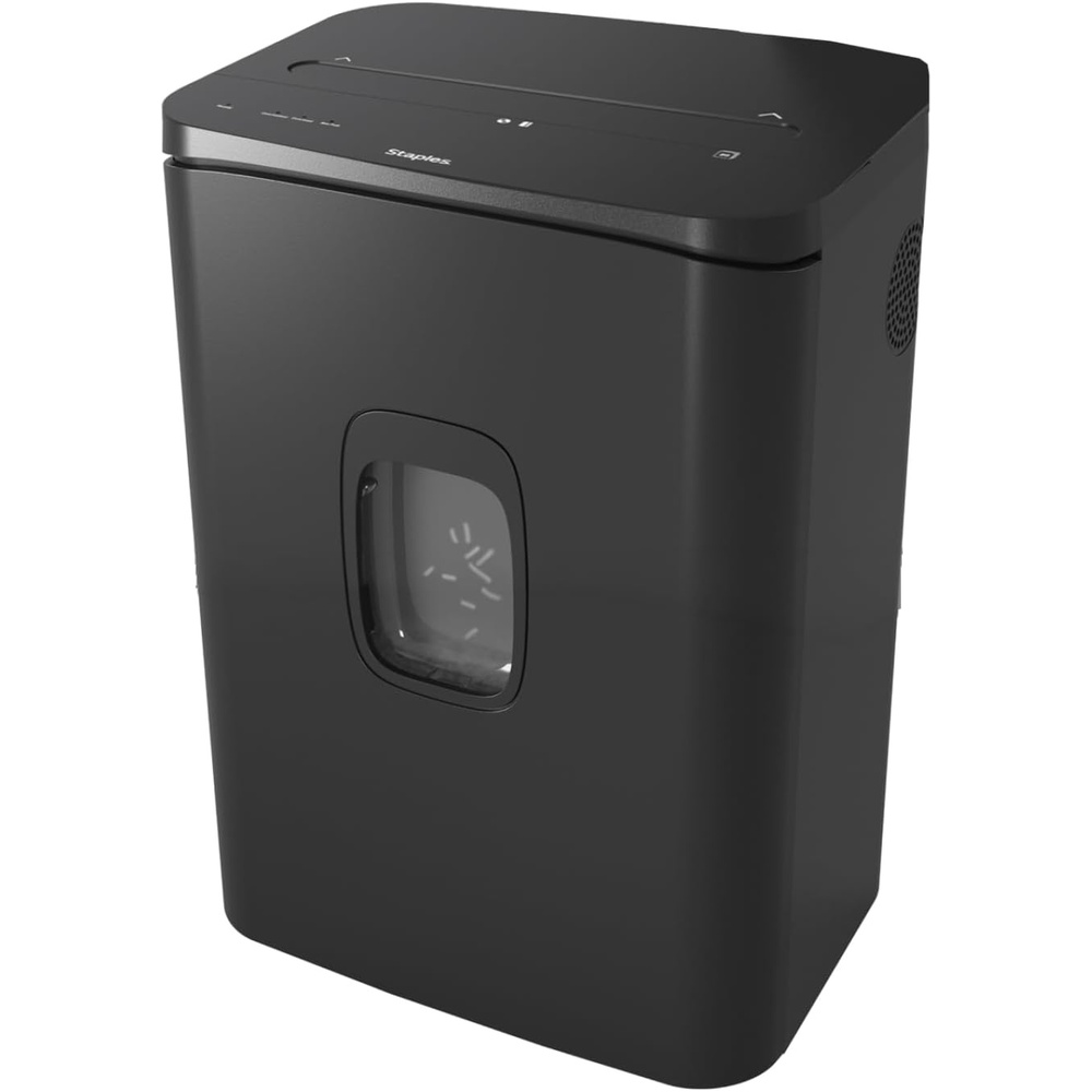 image:imageStaples 12Sheet MicroCut Paper Shredder HighSecurity Shreds Credit Cards for Home amp Office AntiJam Black20 Sheet