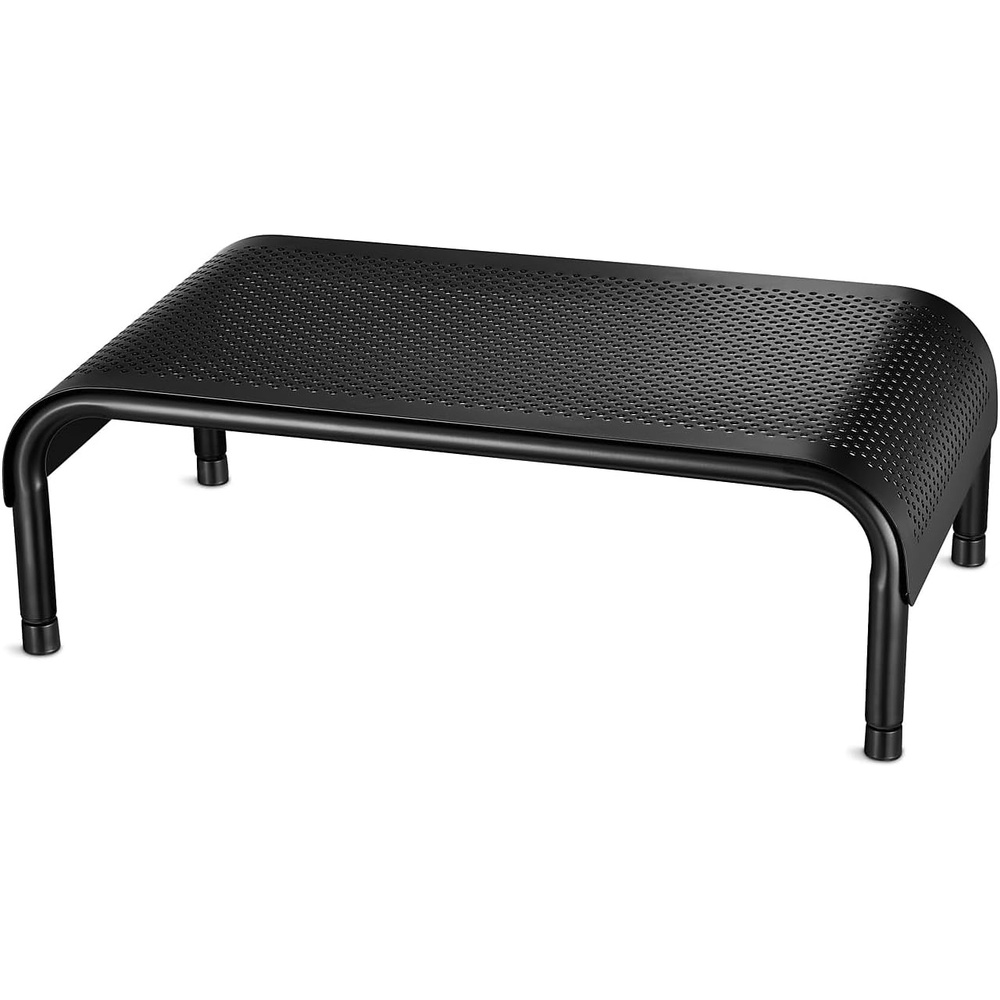 image:imageStaples Adjustable Steel Monitor Stand Ergonomic Desktop Riser for Monitors Laptops amp Office Accessories