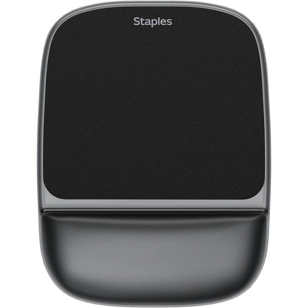 image:imageStaples Gel Mouse Pad and Wrist Rest Combo Ergonomic NonSlip Base Soft Gel Support for Comfortable Typing amp Precise Mouse Control Blue CrystalBlack