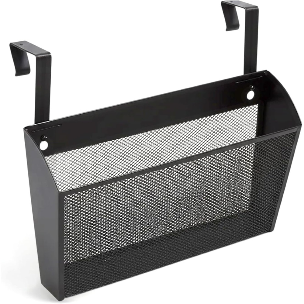 image:imageStaples TRU RED Mesh Letter Wall File 1 Pocket Black Wall Mounted File Organizer for Mail Documents and Quick Access Storage1 Pack