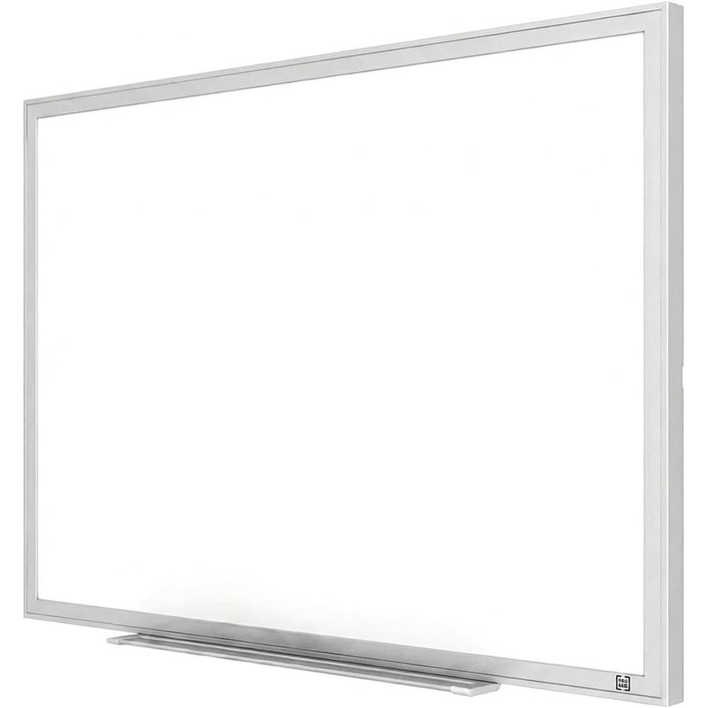 image:imageTRU RED Steel Magnetic Whiteboard Dry Erase Board for Wall White Board with Satin Frame 2 ft x 15 ftGray
