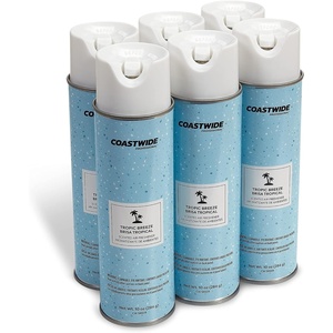 Coastwide Professional Air Freshener Aerosol, Tropic Breeze Scent, 10 Oz., 6/Carton