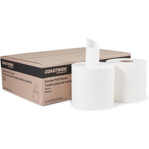 Coastwide Professional Recycled Centerpull Paper Towels, 2-ply, 600 Sheets/Roll, 6 Rolls/Pack(Standard)