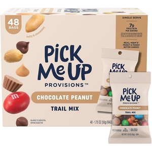 Pick Me Up Provisions Classic Trail Mix, 48 Single-Serve Bags, High-Protein Snack, Perfect for Lunches(Chocolate)