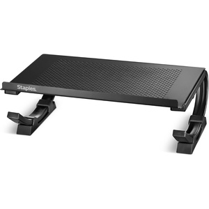 STAPLES Adjustable Steel Laptop Stand – Ergonomic Curved Desktop Riser for Laptops & Notebooks