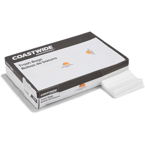 STAPLES BRIGHTON Clear Professional Linear Low-Density Trash Bags, 12-16 Gallon, 250 Bags/Box