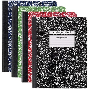 STAPLES Composition Notebook, 9.75” x 7.5”, College Ruled, 100 Sheets, Assorted Colors, 48/Carton(Assorted Color (48 Pack))
