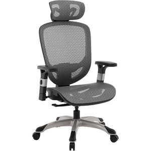 STAPLES Ergonomic Task Chair, Mesh, Ergonomic, Lumbar Support, Swivel, Gray(Grey)