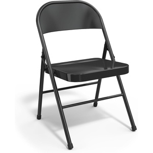 STAPLES Folding & Stacking Chair, Taupe(Black)