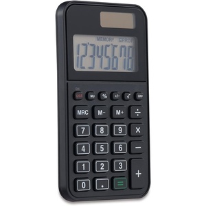 Staples 8‑Digit Pocket Calculator, Solar & Battery Dual Power, Large LCD Display, Compact Basic Handheld Calculator for Home, School & Office, Black, 3-Pack (ST130‑CCVS)