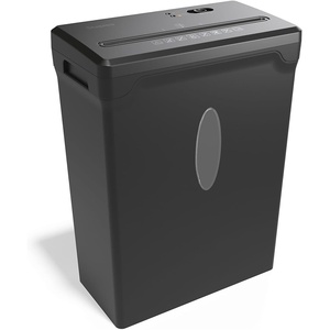 Staples 8-Sheet Cross-Cut Paper Shredder, Anti-Jam, Shreds Paper/Credit Cards/Staples, for Office & Home Use with 3.6 Gallon Bin, Black(8 Sheet)