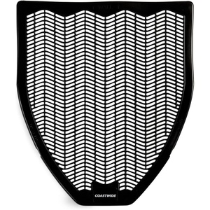 Staples Brighton Urinal Floor Mat, Commercial Splash & Odor Control Bathroom Mat with Non‑Slip Backing, Black, 17.5″ x 20.5″, 6‑Pack