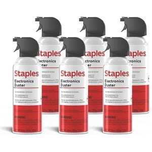 Staples Compressed Air Duster – 10 oz. Can for Electronics, Keyboards & Office Devices(6)