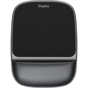 Staples Gel Mouse Pad and Wrist Rest Combo, Ergonomic Non‑Slip Base, Soft Gel Support for Comfortable Typing & Precise Mouse Control, Blue Crystal(Black)