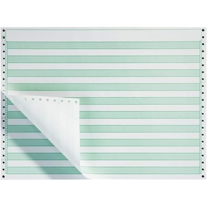 Staples Green Bar Computer Paper, 14 7/8″ x 11″, 20lb, 2,700/Box, For Office, School & Home