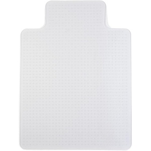 Staples Office Chair Mat, Clear Floor Mats with Lip, Flat-Pile Carpets, Extended Under-Desk Coverage, 35.5″ x 47.5 Inch, Smooth Glide(36” x 48”)