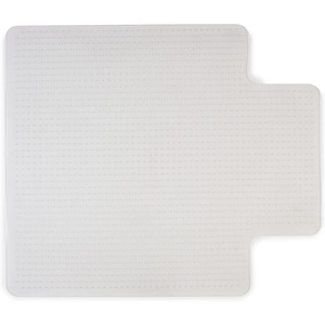 Staples Office Chair Mat, Clear Floor Mats with Lip, Flat-Pile Carpets, Extended Under-Desk Coverage, 35.5″ x 47.5 Inch, Smooth Glide(45” x 53”)
