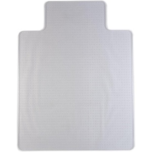 Staples Office Chair Mat, Clear Floor Mats with Lip, Flat-Pile Carpets, Extended Under-Desk Coverage, 35.5″ x 47.5 Inch, Smooth Glide(46” x 60”)