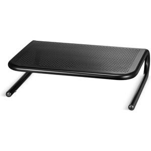 Staples Standard Steel Monitor Stand – Desktop Riser for Monitors, Laptops & Office Workstations, Black(Up to 27” Monitor)