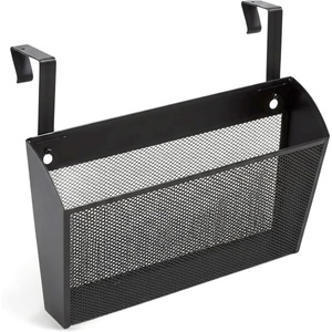 Staples TRU RED Mesh Letter Wall File, 1 – Pocket, Black – Wall – Mounted File Organizer for Mail, Documents and Quick – Access Storage(1 Pack)