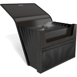 TRU RED Plastic Accordion File, 7‑Pocket Expanding Organizer, Letter Size, Durable Poly Construction – 3/Pack