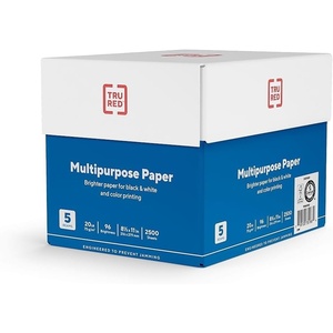 TRU RED Printer Paper, 8.5″ x 11″ -inch, 20 lbs., For Office, School & Home(8.5” x 11”)