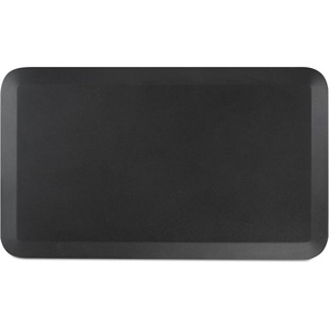 Union & Scale Flexfit Anti‑Fatigue Floor Mat, Cushioned Ergonomic Standing Mat, Non‑Slip Waterproof, 31.5″ x 19.5″, Black, 2‑Pack