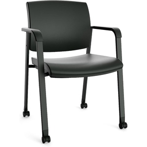 Workplace 2.0 Guest & Reception Chair, Mesh, Stackable, Black(Poly)